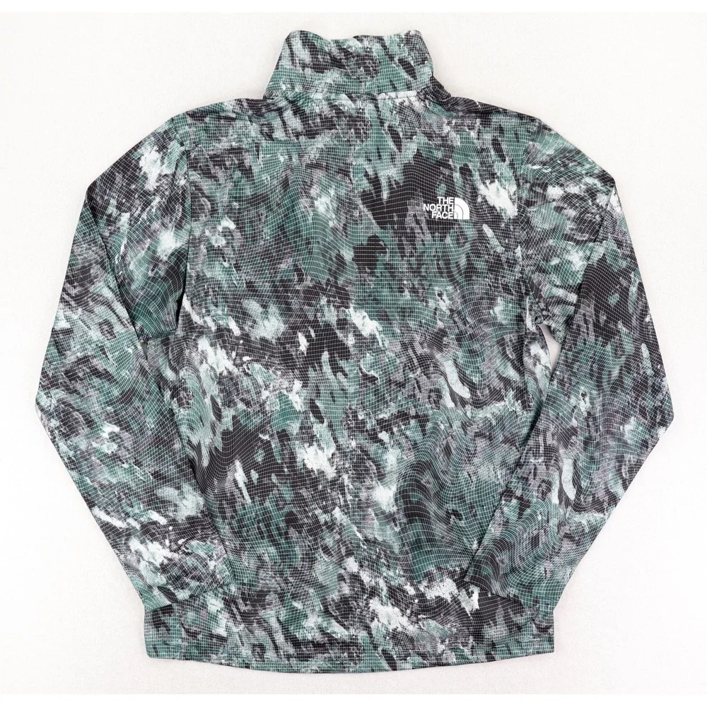 The North Face‎ 24/7 1/4 Zip Tee Pullover Mens Medium Green Camo Lightweight NWT